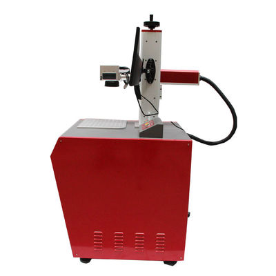 China A máquina vermelha da marcação do laser da fibra do Desktop/conduziu a impressora a laser da fibra do logotipo do bulbo fornecedor