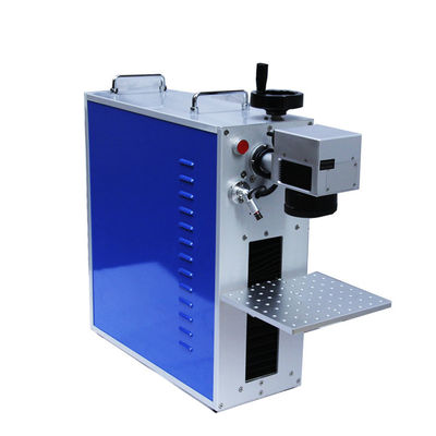 China mini tipo da máquina de pouco peso da marcação do laser da fibra 45kg com cor azul fornecedor